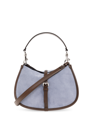 Suede shoulder bag