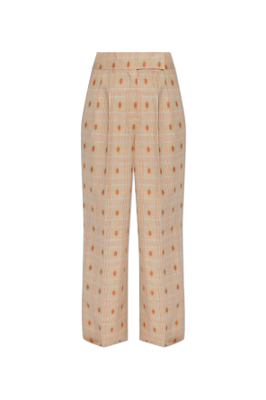 Wool wide-leg trousers